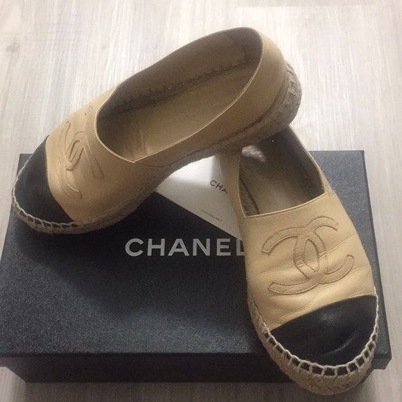 CHANEL Shoes - CHANEL Lambskin Espadrilles